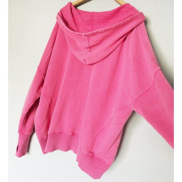 Free People FP Movement Solid Honey Dove Pullover Hoodie in Pink Size L Rare $98 - Picture 13 of 16
